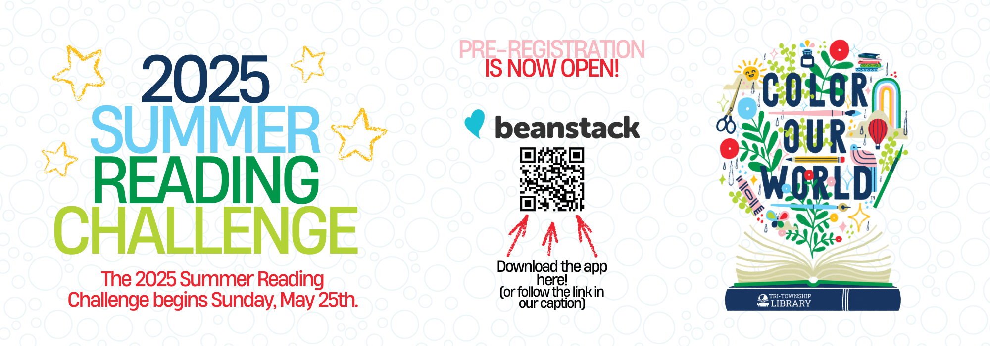 Open-Registration for the Summer Reading Challenge is open now!